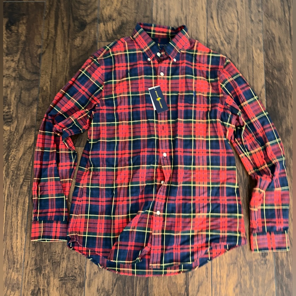 Men’s long sleeve button down shirt